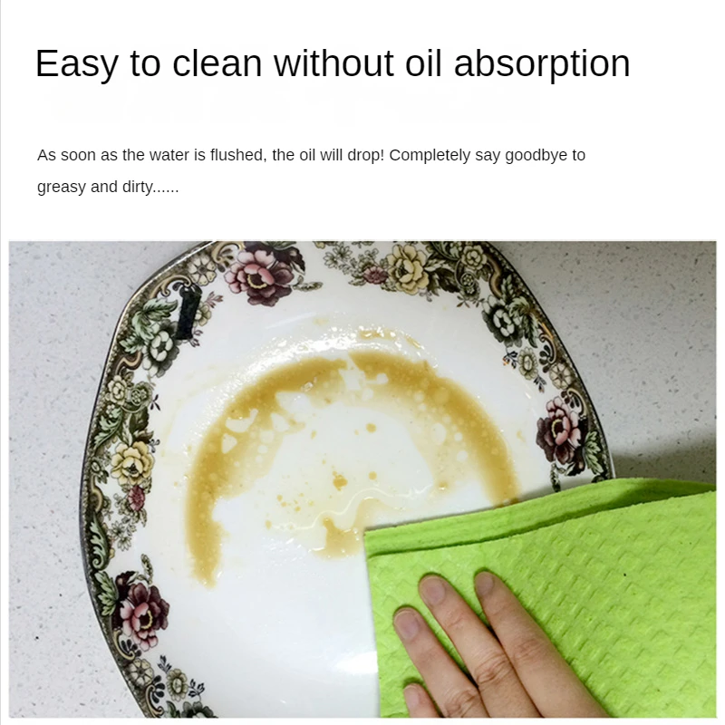 From Germany For Kitchen Towel Wood Pulp Cotton Dishcloth Cleaning Tools Wholesale of Cleaning Cloth Oil-free Household Home