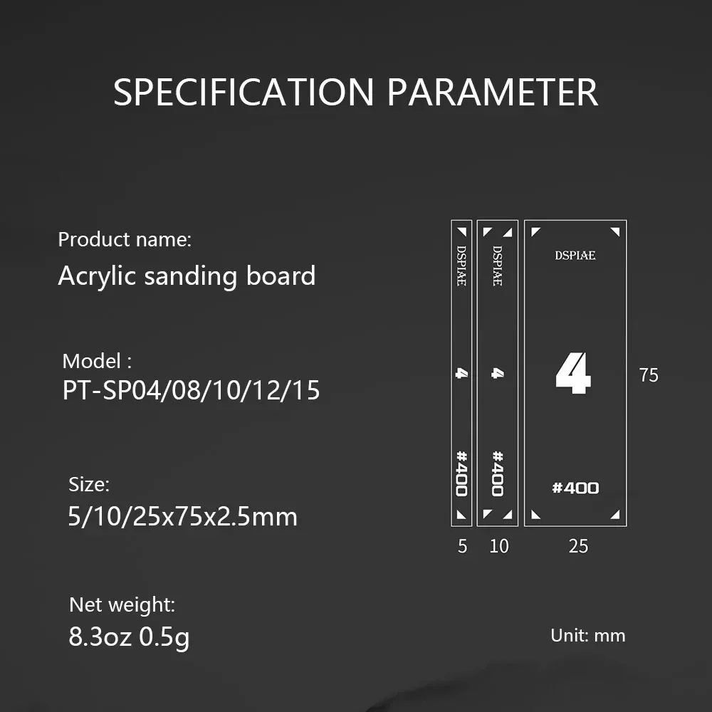 Sanding Sponge Set for Model Making and Polishing