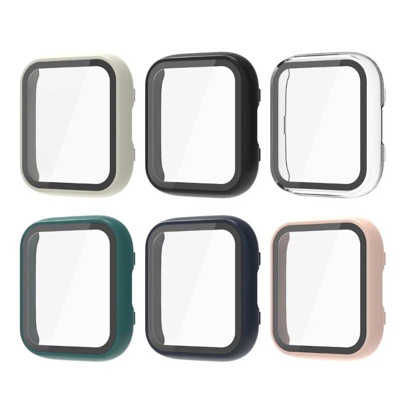 

For Huami Active Screen Protector Tempered Film+Case Hard PC Cover Bumpers