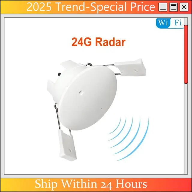 CHYY Top Tuya Smart Life Wifi Millimeter Wave Radar 24Ghz Human Presence Motion Sensor Luminance Detector App Monitor 80-250VAC 5
