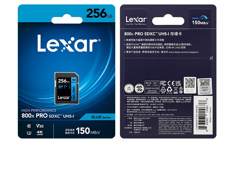 Lexar 1667x SD-Karte 64 GB 128 GB 256 GB V60 High Speed 800x Pro SD-Karte 32 GB 64 GB 128 GB 256 GB Speicherkarte V30 Klasse 10 für Kamera – Detail 21