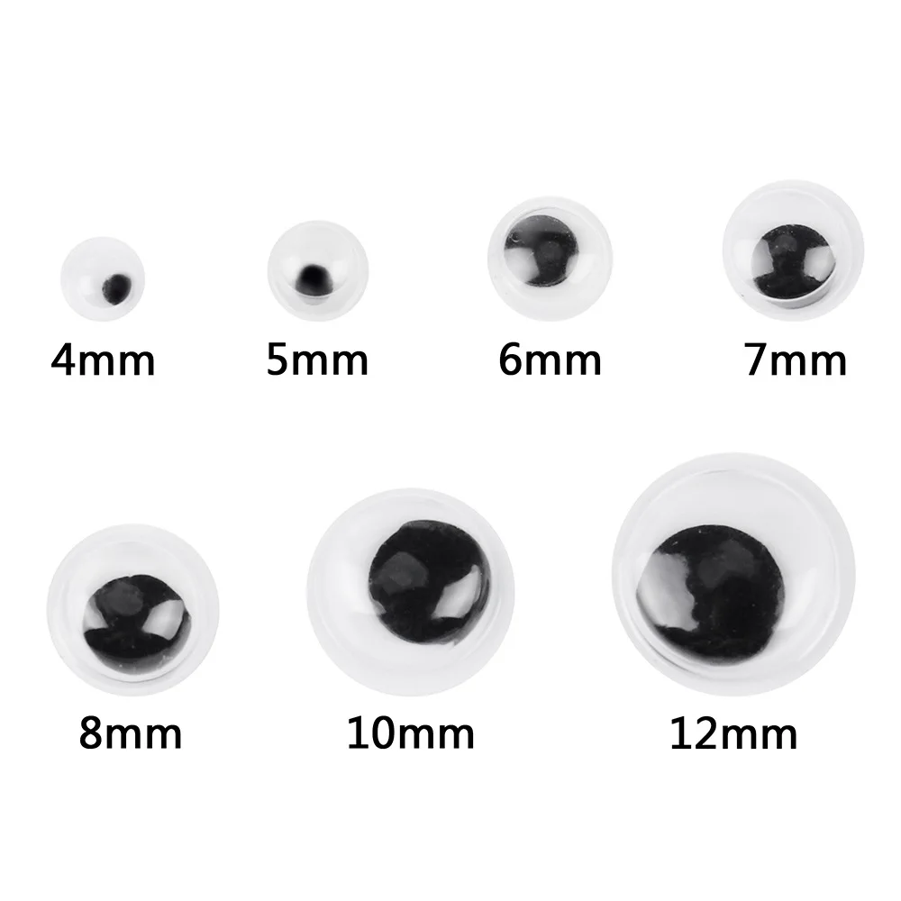 700pcs/box Self-Adhesive Wiggly Googly Doll Eyes for DIY Crafts Toy  Handmade Scrapbooking Decor Craft Supplies 4/5/6/7/8/10/12mm - AliExpress