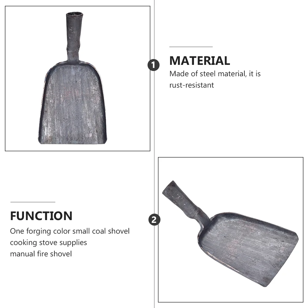 Ash Stove Scoop Coal Fireplace Gardening Fire Garden Steel Spades Made Outdoor Snow Coals Hand Soil Tools Tool Spade 6