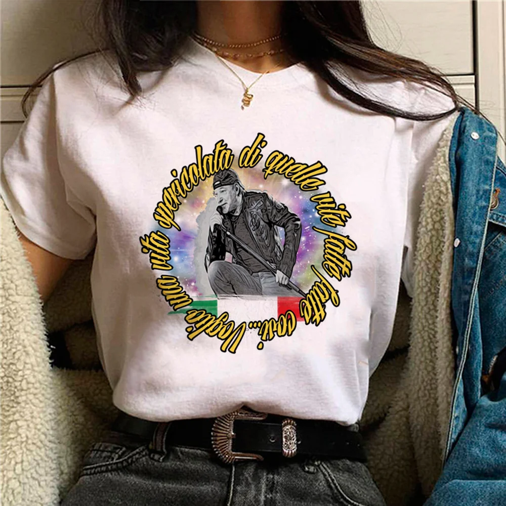 

vasco rossi Tee women harajuku top girl designer clothes