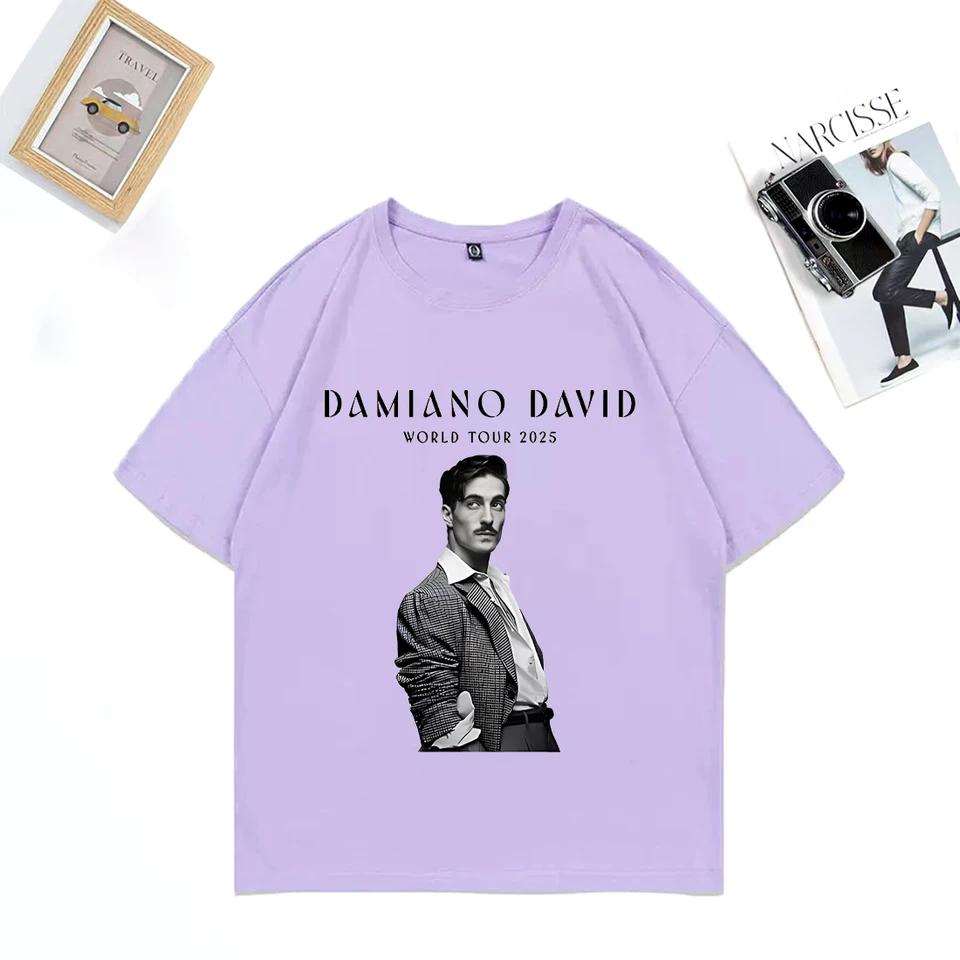 Damiano David World Tour 2025 T-shirt Men Women Fashion clothes