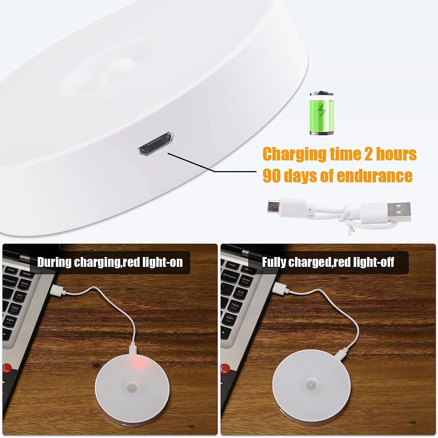 Motion Sensor Light Indoor, Under Cabinet Light, Ceiling Lights, AA Battery Operated Stick on Wireless Puck Lights for Wall