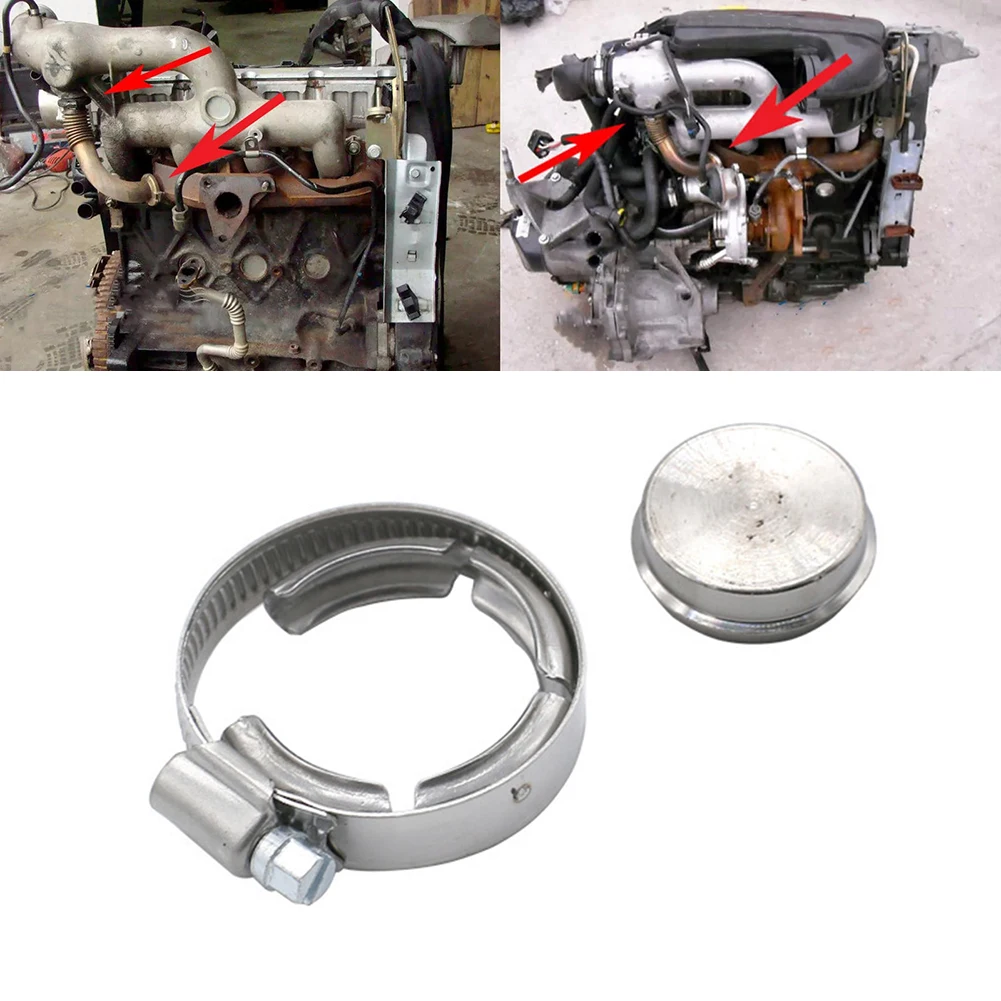 1 Set Valve Blanking Plug Car Exhaust Gas Recirculation Valve Clamp Aluminum Alloy Parts For Motor Sports