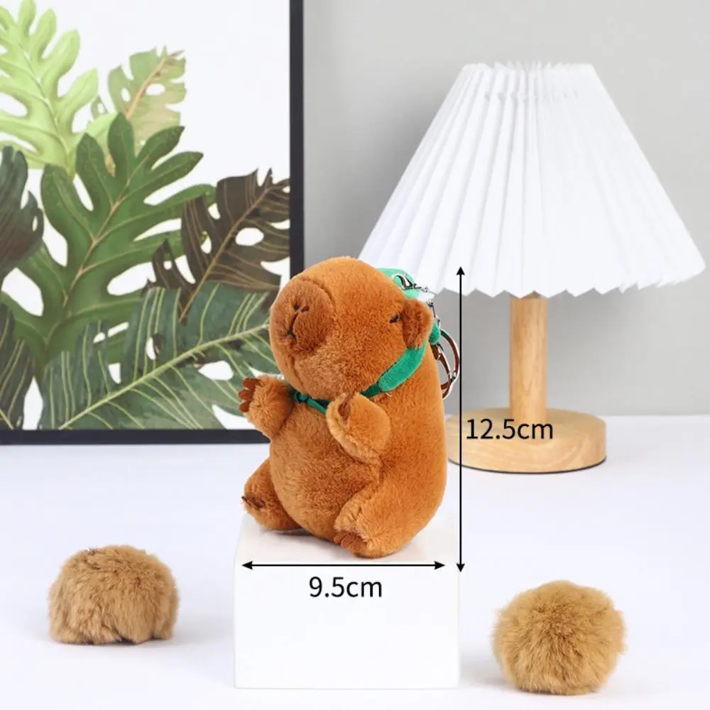 PP Cotton Capybara Plush Keychain Soft Plush Anime Capibara Pendant Cartoon Anime Capybara Capybara Plush Keyring Kid Girl Boy 6