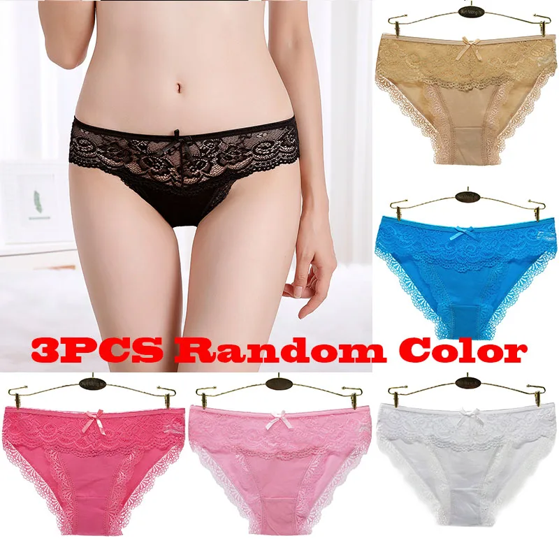 10 PCS Free Size Candy Colors Sexy Cute Women Comfort Cotton Underwear  Panties (Random Colors)