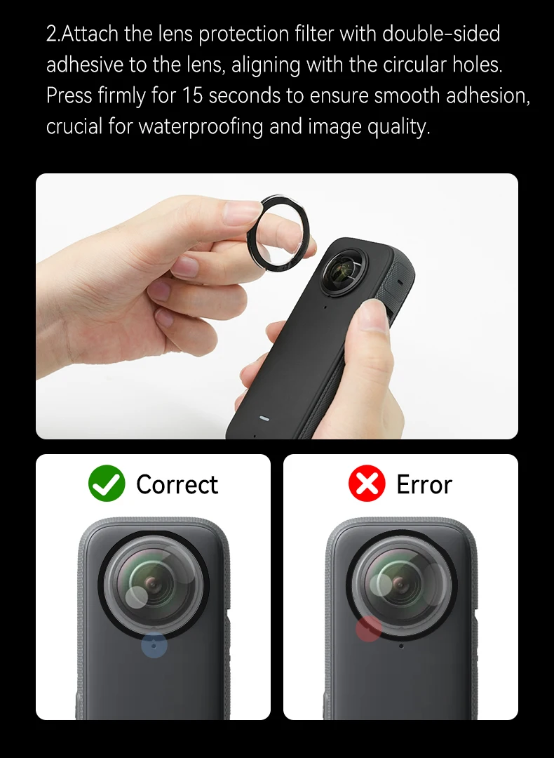Lens Protective Cover For X3 Camera Lens Cap Screen Protector Lens Guards For