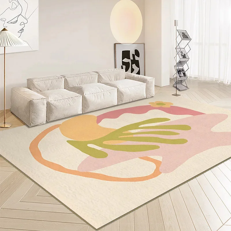 thumbnail image 1 of Alfombra decorativa abstracta de estilo japonés para sala de estar de gran tamaño, gruesa y suave, para habitación de niños, resistente a la suciedad, 1 of 5