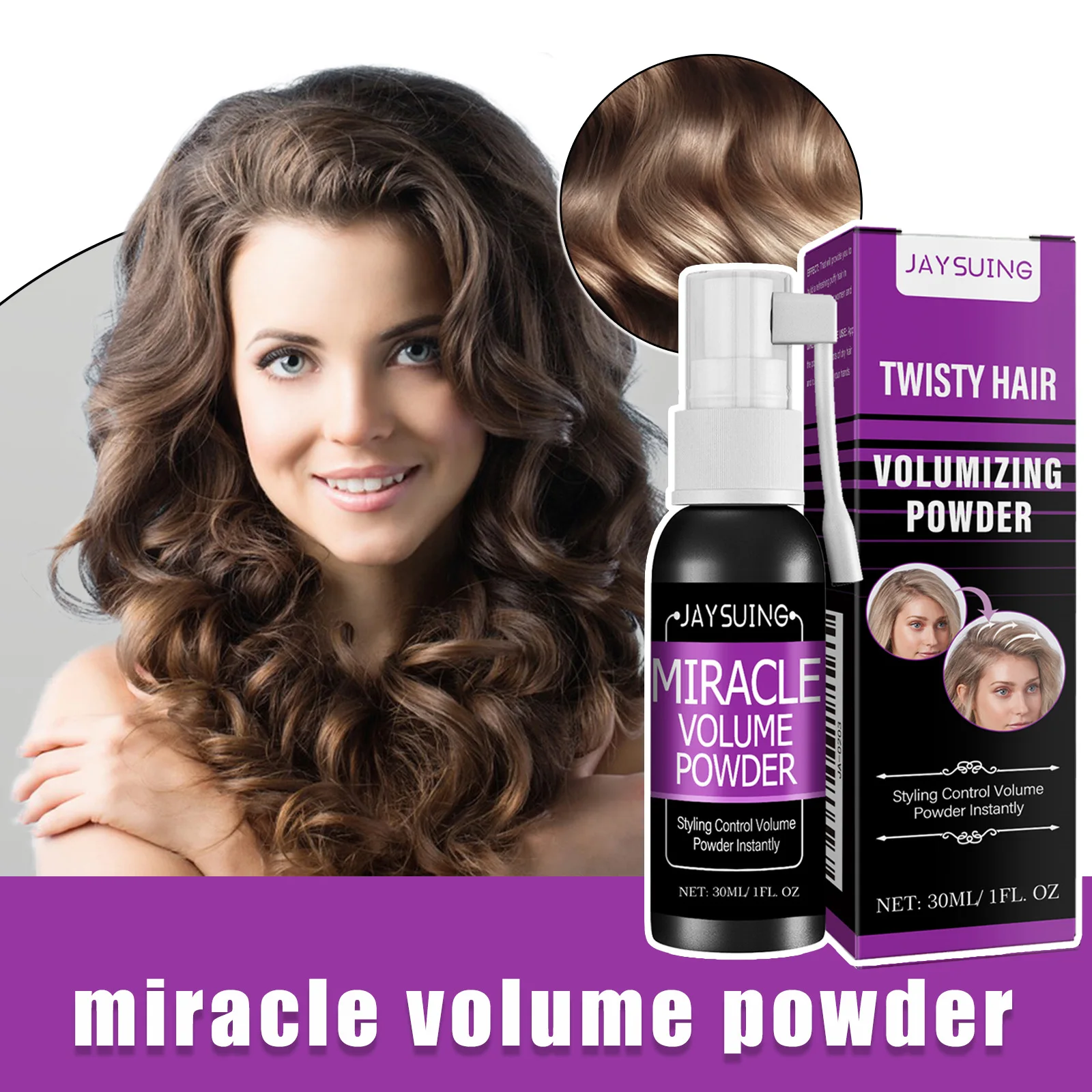 Hair Fluffy Spray Increase Hair Volume Long Lasting Wash Free Oil Control Refreshing Quick Dry Shampoo Styling Gel Spray