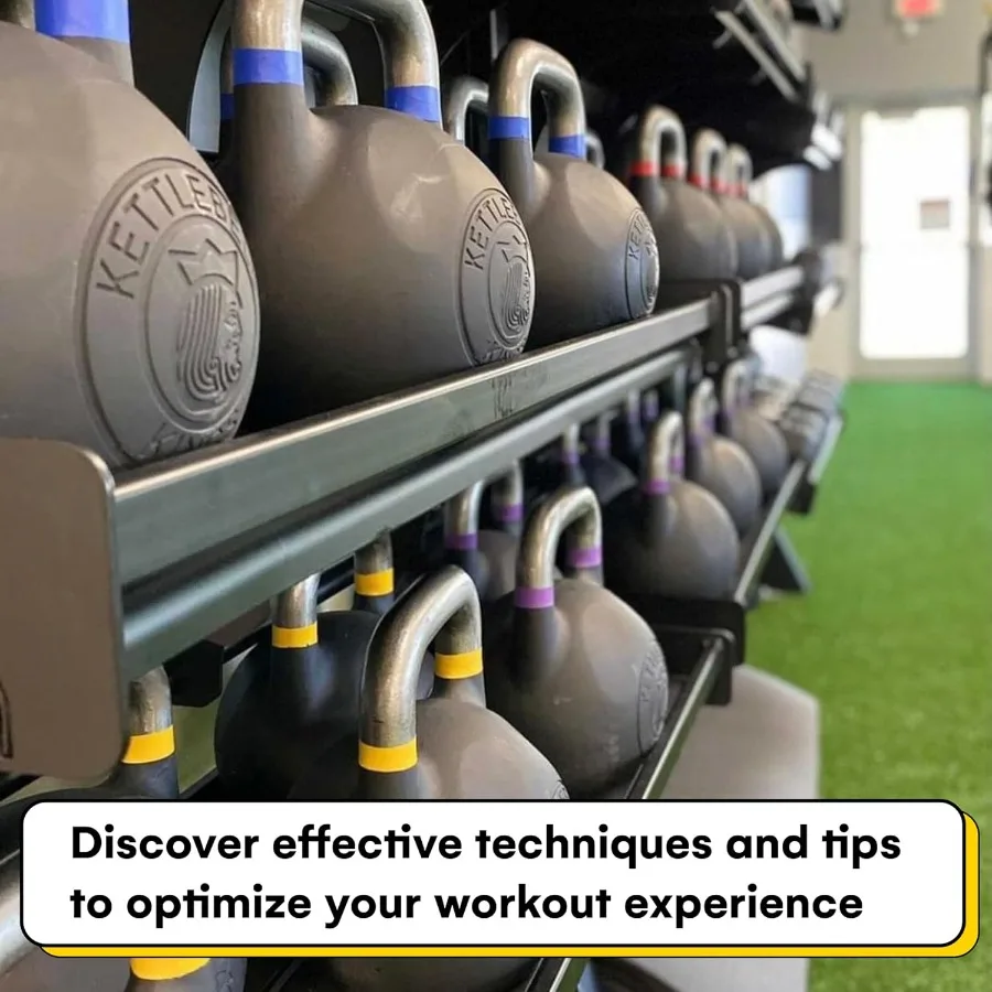 Powder Coated Kettlebell Weights -24 KG (53 LB) Strength Training Kettlebells for Men and Women - Hand Weights Workout Gym Equip