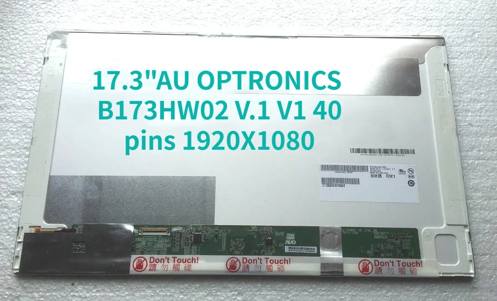 

For AU OPTRONICS 17.3" B173HW02 V.1 V1 40 pins Laptop LCD screen 1920X1080 LED Matte Panel Replacement
