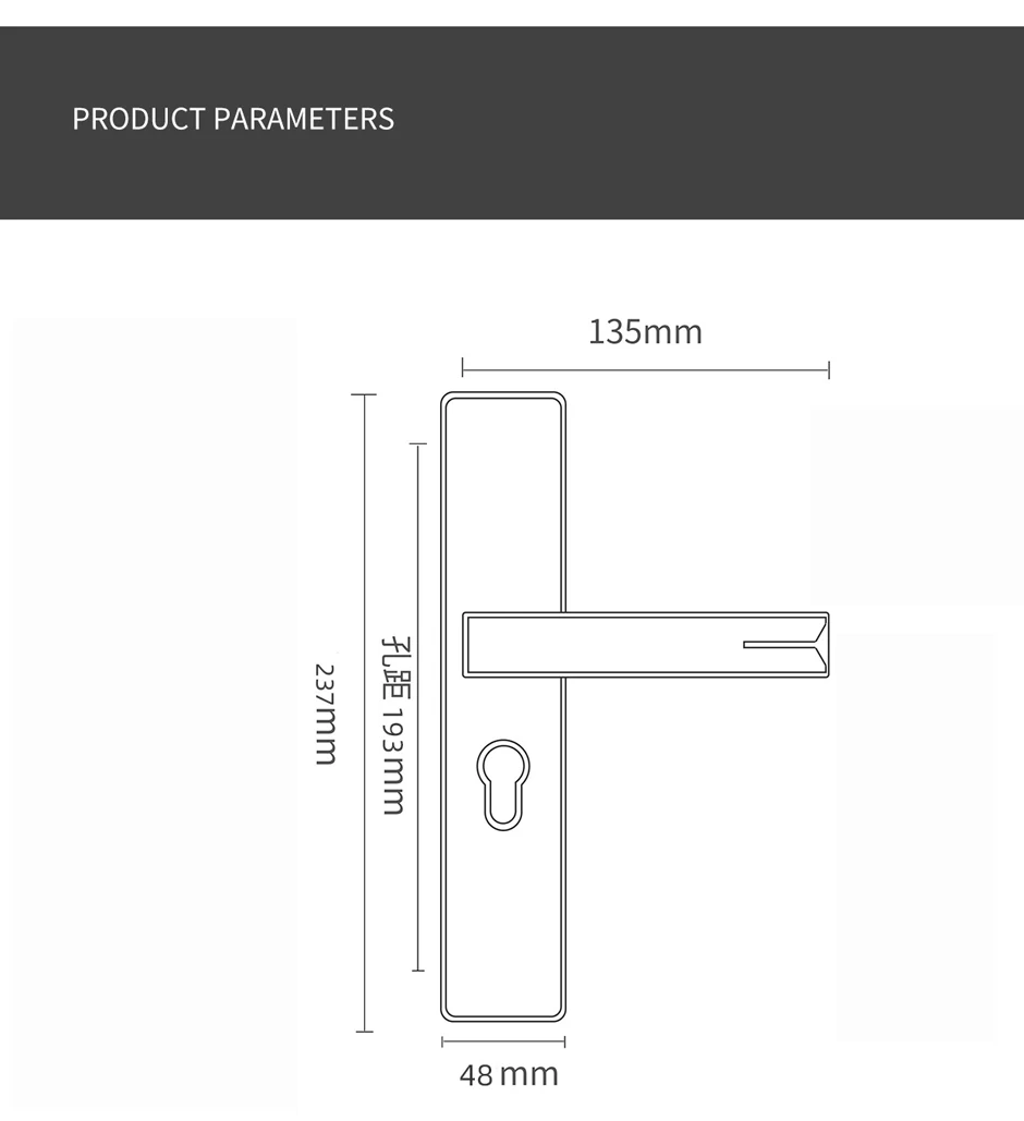 Description Picture 2 of itemSecurity Locks For Home Room Doors Safe House Set of Lock Retro Door Handle House Interior Door hHandle Bedroom Furniture Lock