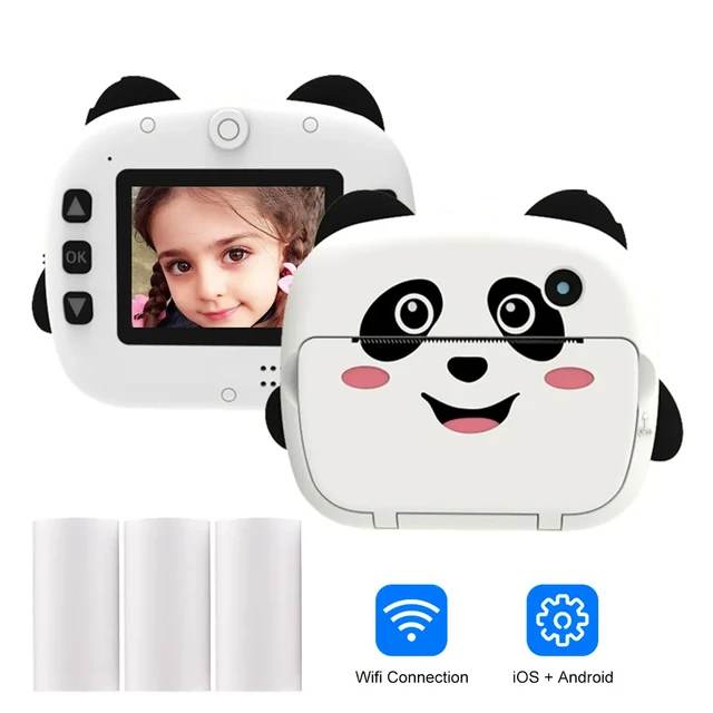 Appareil Photo Numérique À Impression Instantanée Pour Enfants, Avec Papier  Thermique, Selfie, Jouet, Cadeau D'anniversaire Pour Garçons, Diy -  AliExpress