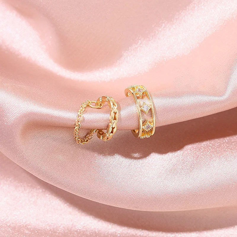 Ear clip earrings Clip earrings Ear clip Ear accessories Rock Vintage Zircon Star Chain Tassel Clip Earrings For Women Unisex Minimalist Fake Piercing Earbone Ear Cuff Jewelry Gifts