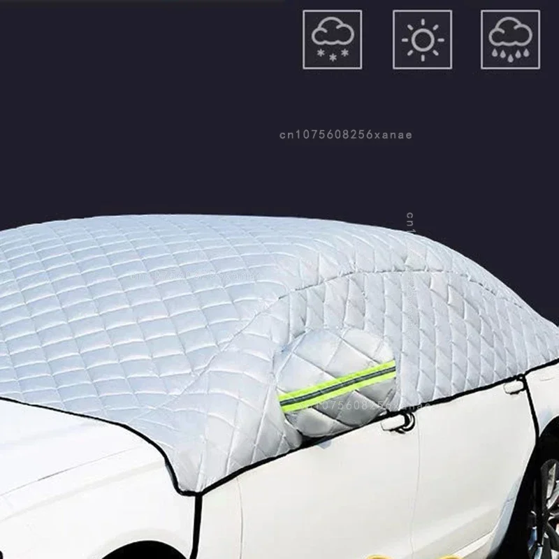 Waterproof Car Cover with Reflective Strips for Outdoor Protection