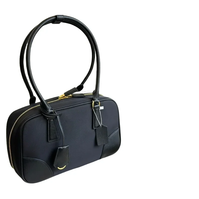 

Little Cowhide Black Bowling Bag Fashion Handbag