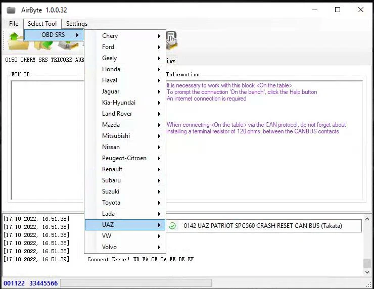 Airbag SRS Crash Daten Reset Tool AirByte 1.0.0.32 Software ECU Programmierer für Können Bus CRASH Klar Unterstützung Jede OBD2 J2534 werkzeug – Detail 6