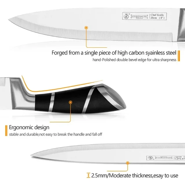 9-Piece Stainless Steel Knife Set 3