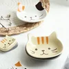 Japanese Cute Cat Dish Creative Ceramic Seasoning Dish Porcelain Dipping Saucer Plate Snack Plate Kitchen Supplies Tableware 3
