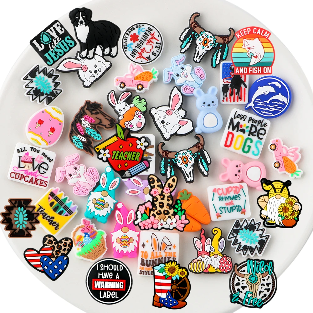 

Sunrony 5/10Pcs New Easter Rabbits Silicone Focal Beads For Jewelry Making DIY Decoration KeyChain Necklace Bracelet Accessories