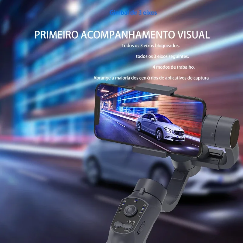 Gimbal Stabilizer 3 Axis For Smart Phones APP supported Face tracking Wheel Zooming Auto Shot Panoramic Photos