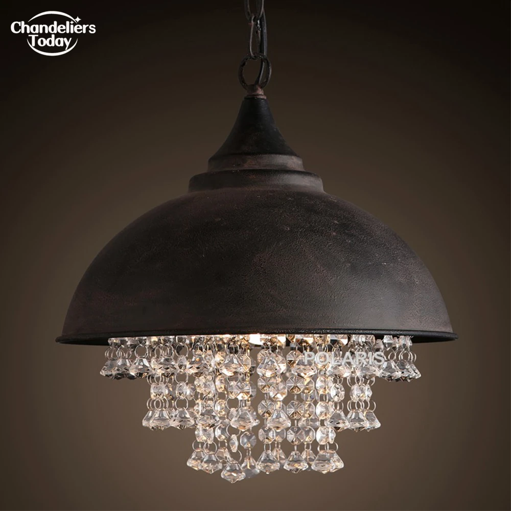 Vintage Lamp Loft Chandelier Lighting Modern Crystal Pendant Hanging Lights for Home Hotel Restaurant Decoration