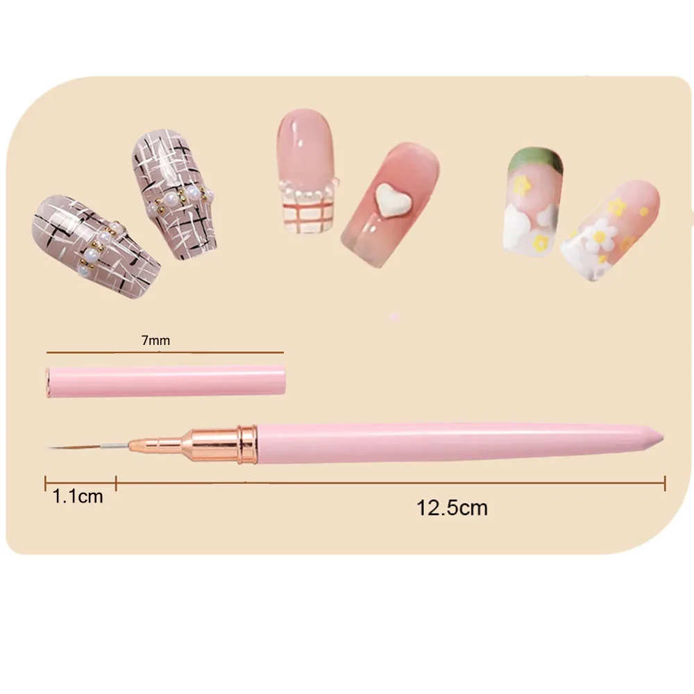 Nail Art Brushes Nail Brushes Nail Art Tools 5pcs/set Nail Art Liner Brushes Set Elongated Striping Drawing Professional