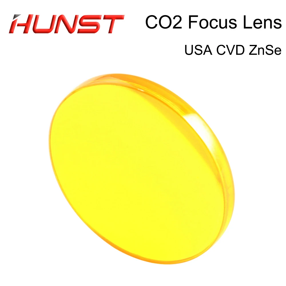 HUNST USA CVD ZnSe Focus Lens Dia 12mm 18mm 19.05mm 20mm FL 38.1 50.8 63.5 76.2 101.6mm per macchina da taglio per incisione Laser Co2