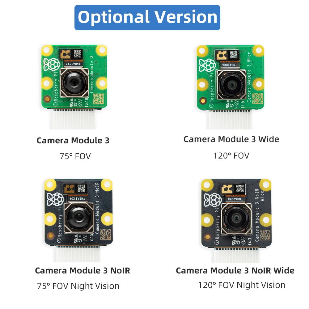 Raspberry pi Câmera Module Auto-focus 75 ° 120 ° Fov Altamente Detalhado Opcional Versão Noir para pi 4b 3b Mais 3b Imx708 - Imagem 5