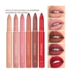 12 Colors Matte Lipstick Pen Lipgloss Nude Pink Matte Solid Lip Gloss Waterproof Long Lasting Lipstick Pencil Lip Liner Makeup