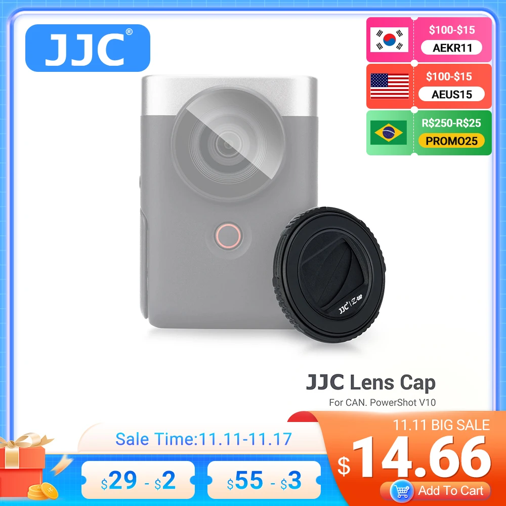 JJCLensCapCameraLensCoverAccessoriesforCanonPowerShotV10