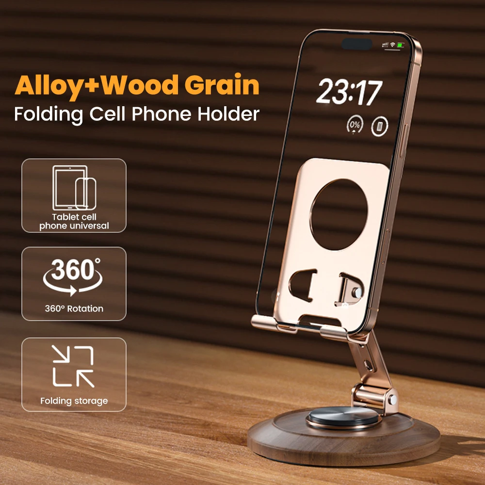 360° Swivel Tablet & Phone Stand – Adjustable Aluminum Desktop Holder For IPad, IPhone, Samsung