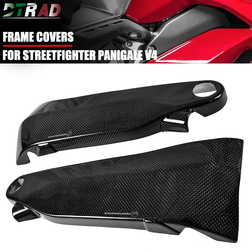 

NEW For DUCATI Panigale V4 V4S V4R Streefighter V4 S Carbon Fiber Frame Covers Side Panels Fairing Kit Motorcycle Modified Parts