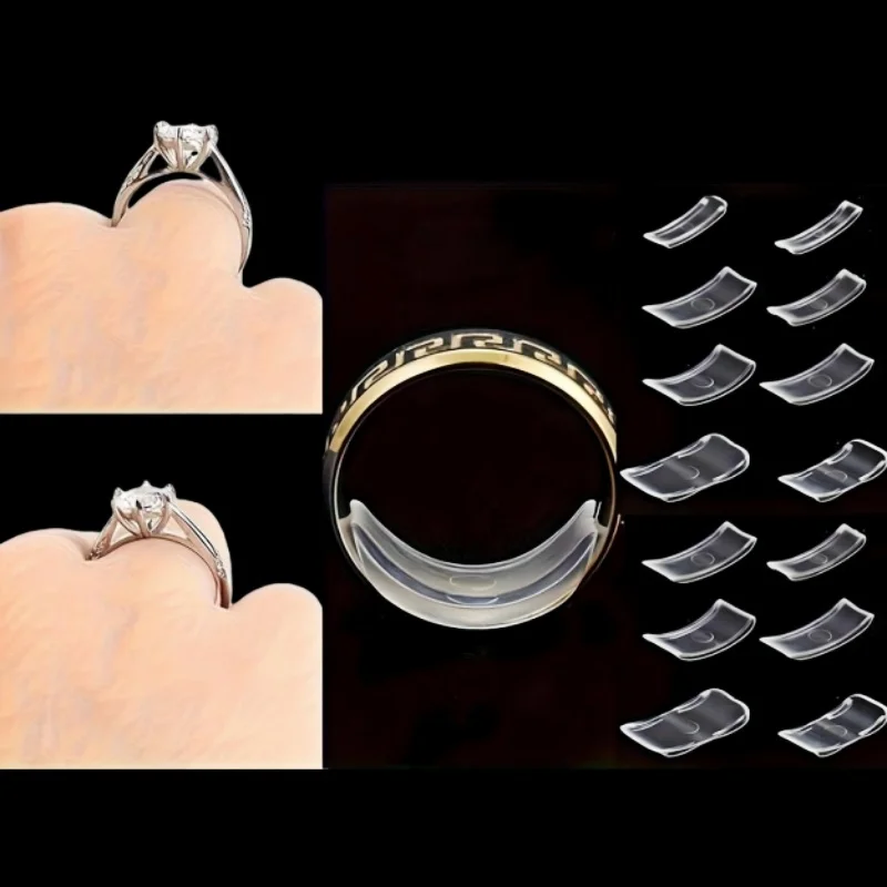 8-Piece Set Soft Silicone Ring Size Adjuster