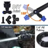 30/20m 1/4" Misting Cooling System 180° Adjustable Atomizer Filter Kit for Garden Irrigation Watering 4/6mm Quick Push Slip Lock 3