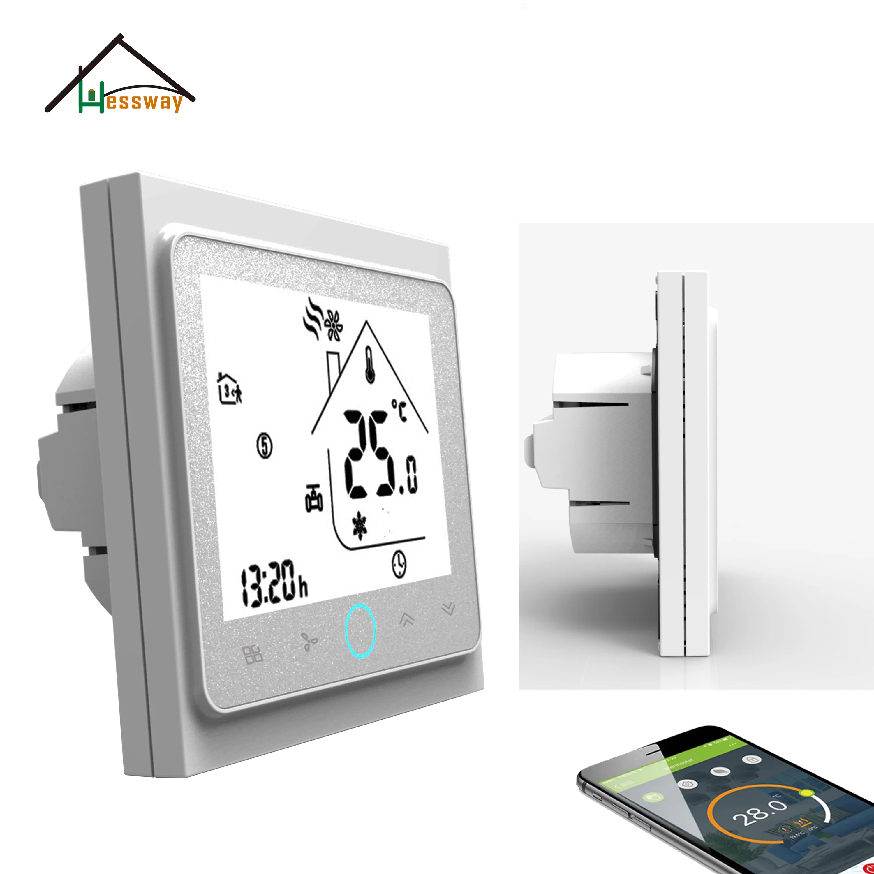 Air Conditioner Thermostat Wifi/zigbee/rs485 For 0-10v Regulation 3-speed  Fan Coil 24v 220v - Switches - AliExpress