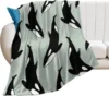 Killer Whale Orca Throw Blanket Ultra Soft Blanket Warm Thin Blanket for Home Bed Couch Blankets Bedspreads for Adults Children 3