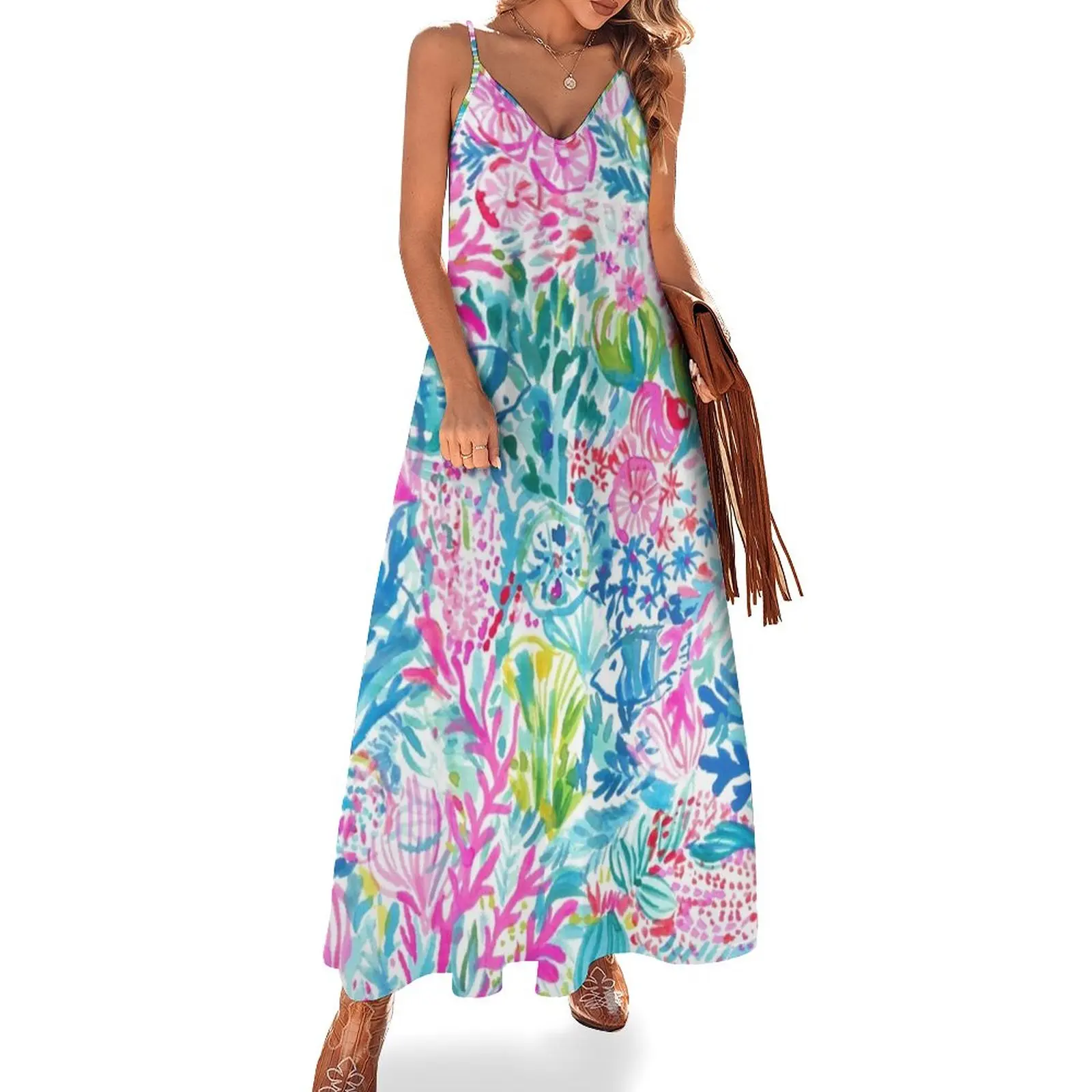 

Fish Under The Sea Sleeveless Dress party dresses women elegant party dresses for women 2024 Evening dresses women long