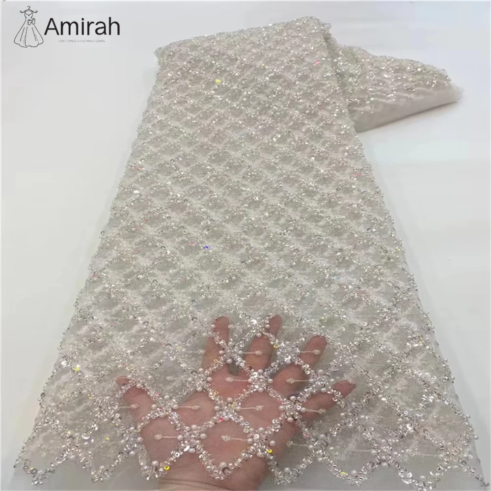 Amirah Fish Tail Wedding Dress Evening Dresses for Luxury Party Custom Made Elegant White Sequins Women's Prom Dress 2025 Woman 6