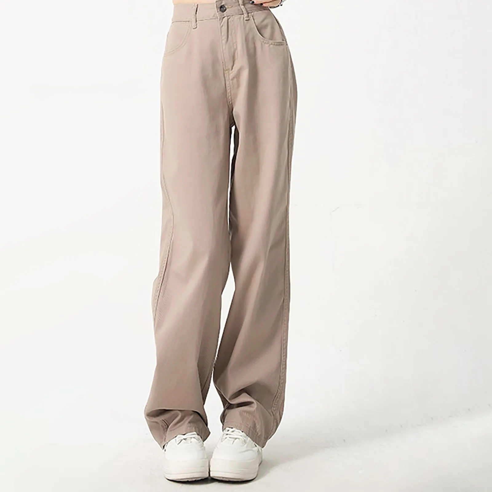

Spring Autumn American Vintage Jeans Women Flare Solidcolor High Waist Street Casual Trousers Baggy Hip-Hop Denim Pants Y2k