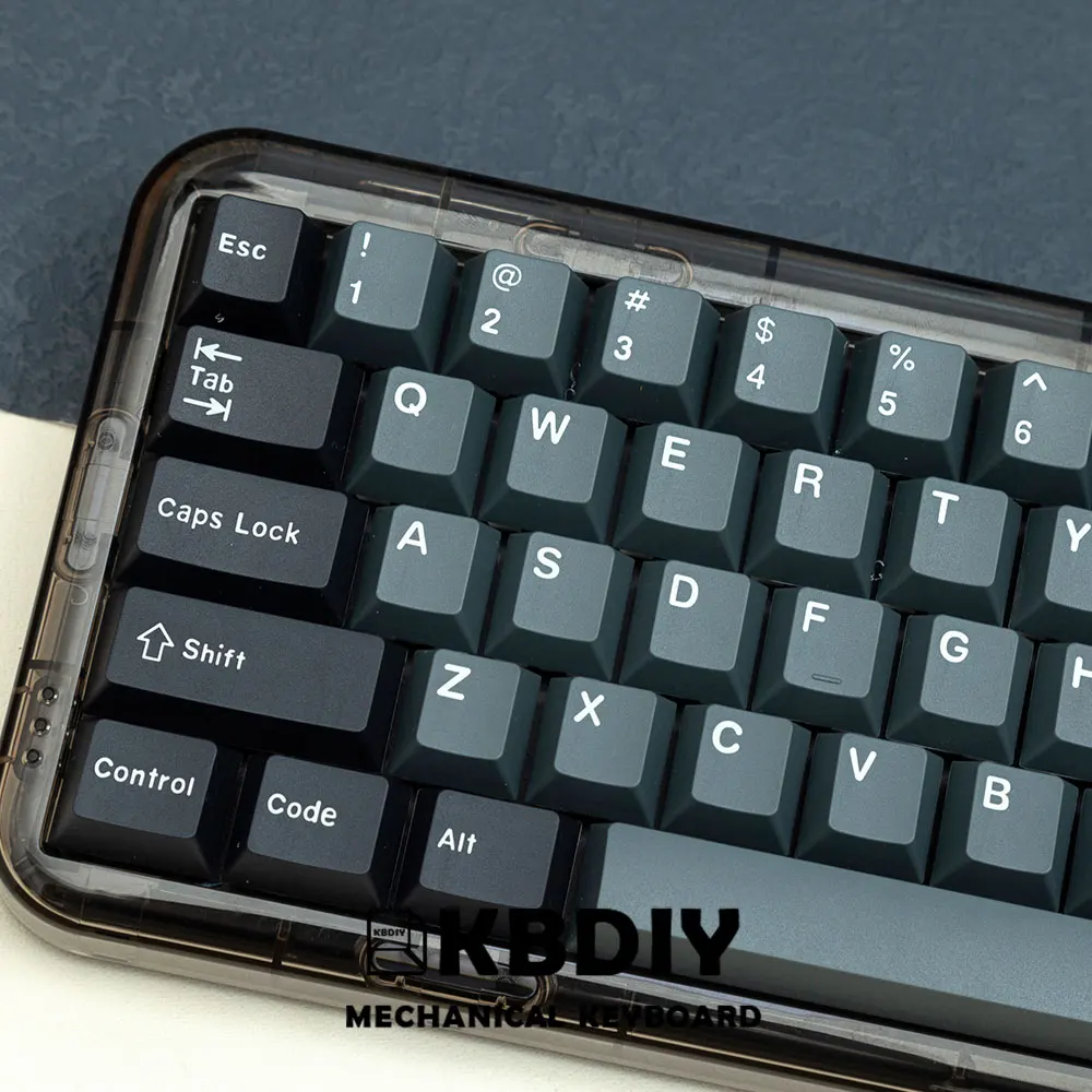 

KBDiy PBT Double Shot GMK Apollo Cherry Profile Keycaps 173 Keys DYE -SUB Black Keycaps MX Switches for Mechanical Keyboards