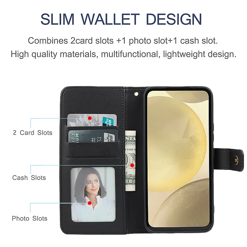Wallet Small Fragrance Flip Leather Case For Samsung Galaxy A51 A71 A22 A32 A42 A52S A72 A82 A23 A33 A20E A7 2018 S8 S9 S10 Plus_voghion.com