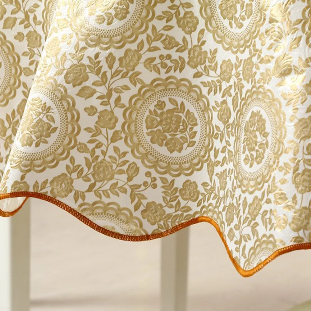 

Table Cover Tablecloth Accessories Decoration Home Oil-proof PVC Printed Rectangular Stain Resistance Waterproof