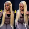 30 40 Inch 250 300% Density Blonde 613 Lace Front Wigs 13x6 HD Lace Wig Transparent Frontal 13X4 Bone Straight Human Hair Wigs 2