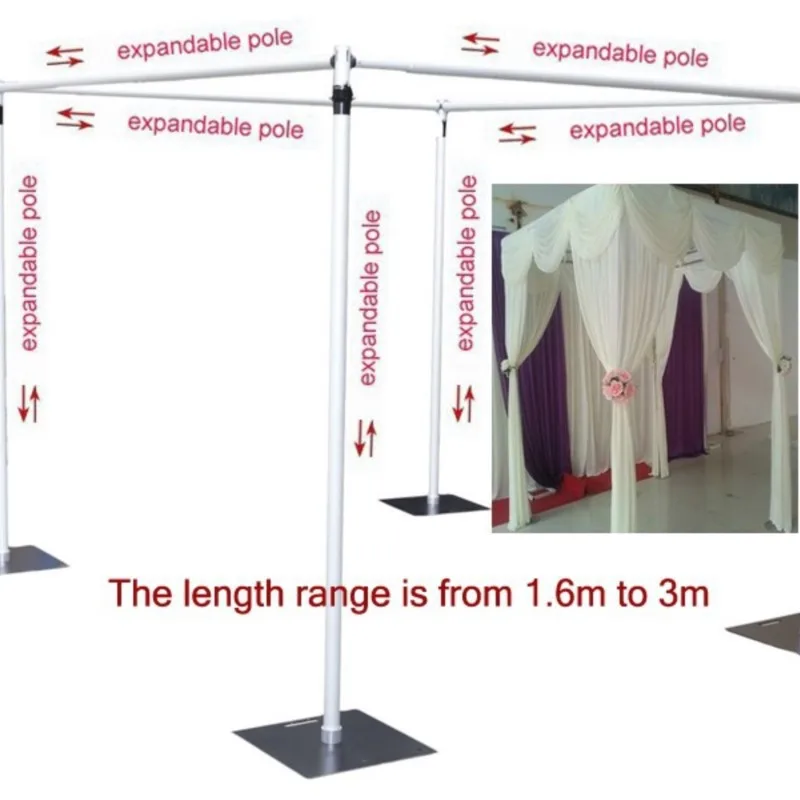 

Wedding square canopy/chuppah/arbor drape stand wedding decoration,wedding favors square pipe wedding supply