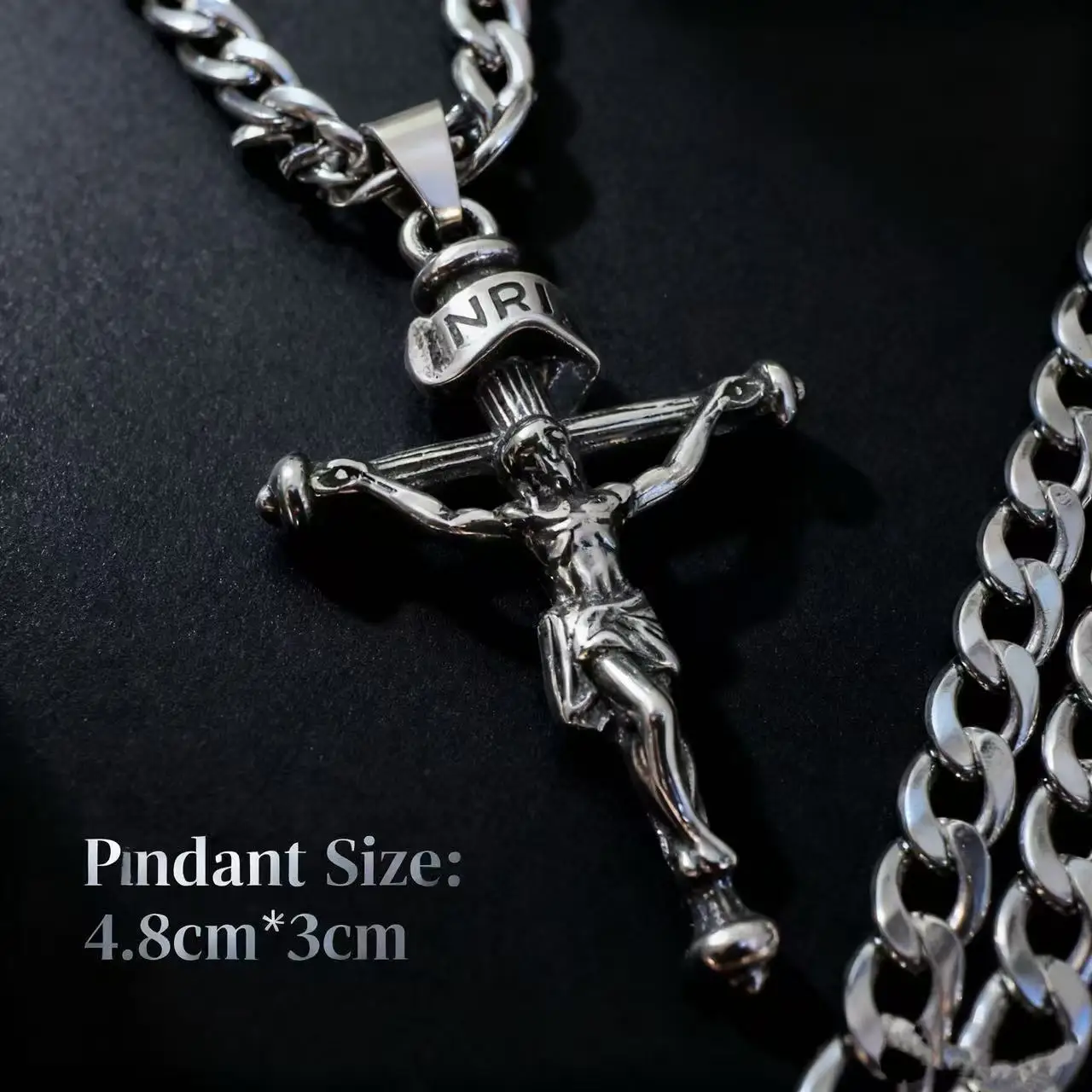 Stainless Steel Jesus Necklace 4