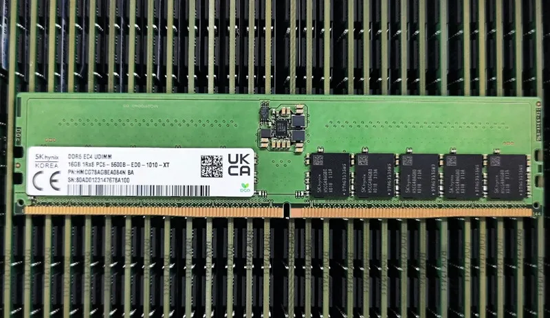 メモリー SKHYNIX DDR5 ECC UDIMM 32GB PC5-5600B SK Hyn(Hynix) Original 32GB (4x8GB) DDR5 5600MHz PC5-44800